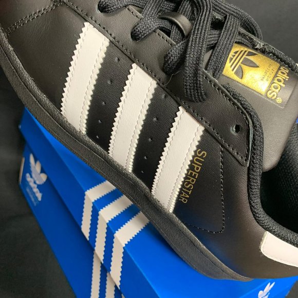 Adidas Superstar J - B 23642 Black-White Sise: 6.5 - Picture 7 of 11